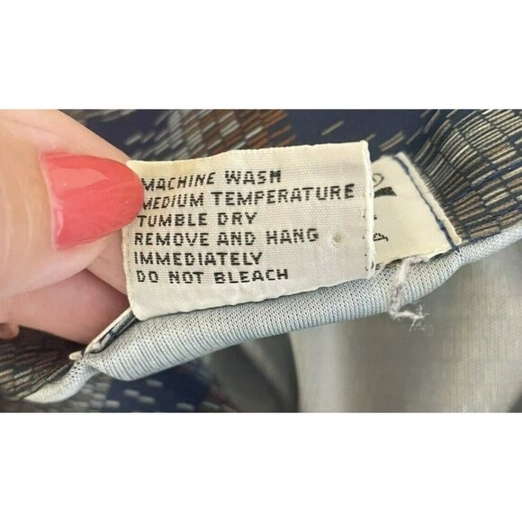 Vintage Jaccar of California Geometric Print Polo Shirt Large 70s Disco Vibe - Picture 4 of 10